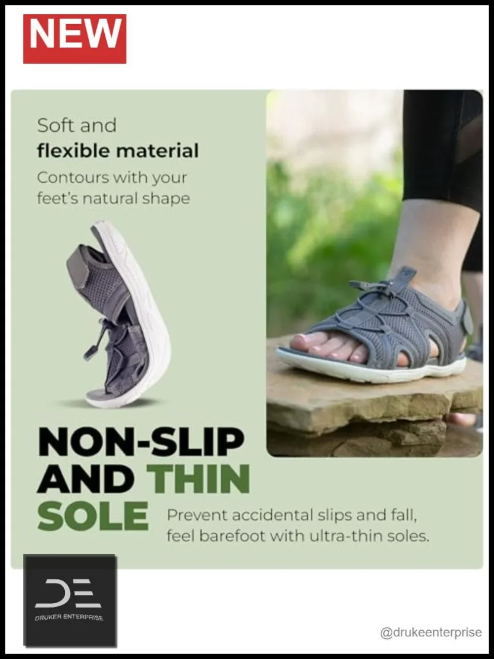 Minimalist Barefoot Sandals – Zero Drop Sole, Adjustable Fit, Breathable Mesh,